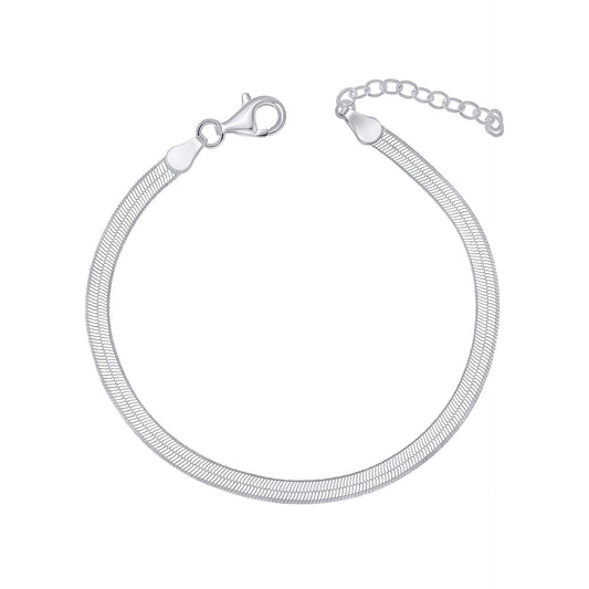 Beginnings Flat Herringbone Chain Bracelet